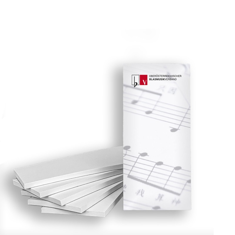 Werbemittel passend für Konzert und Ausrückung mit Logo vom Oberösterreichischen Blasmusikverband